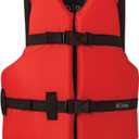 Onyx Nylon General Purpose Life Jacket - Youth 50-90lbs - Red