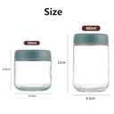 6 Pack Overnight Oats Containers with Lids 16oz Stackable Glass Meal Prep Containers with Airtight Lids Perfect for Overnight Oats, Chia Pudding, Salad Jars (Large-480ml)