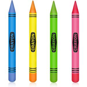 Giant Inflatable Crayons Balloon - Back To School Balloons Decorations - Party Supplies and Gifts - (4Crayons)