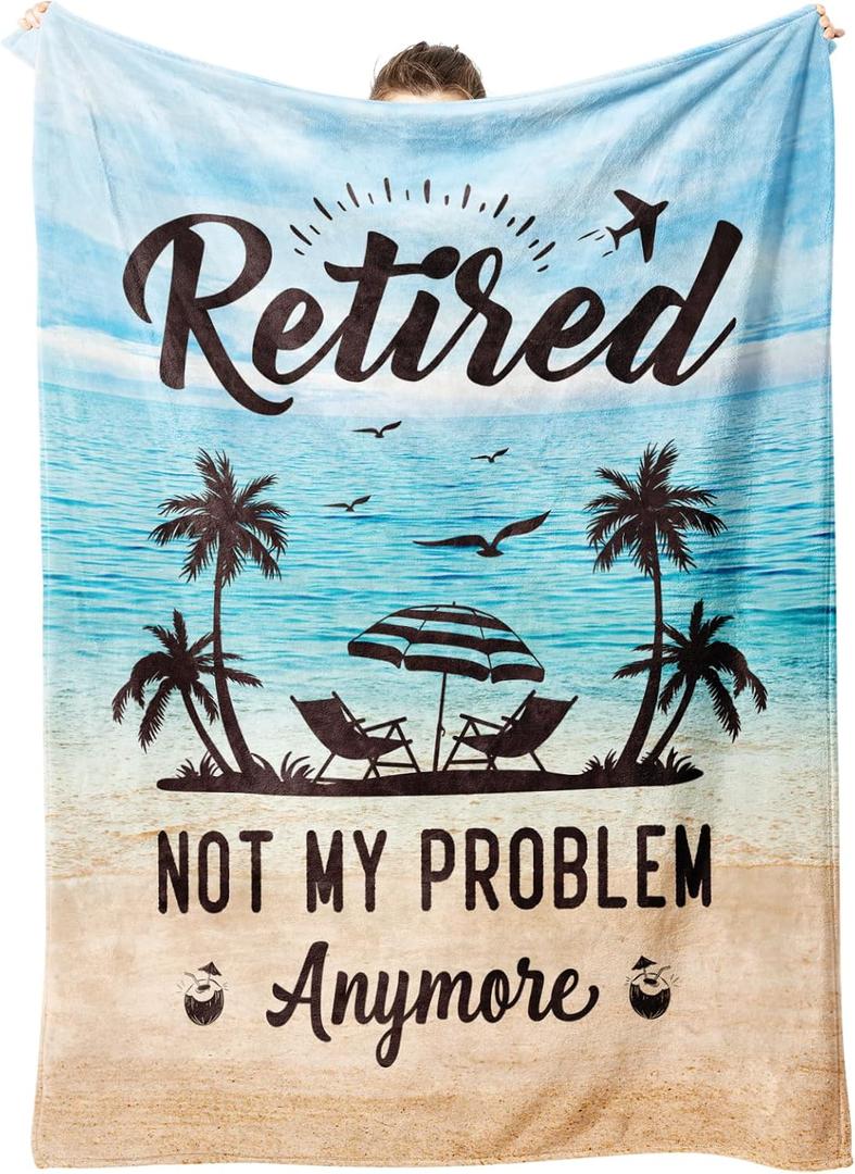 GiltGlimmer Retirement Gifts for Women Men, Retirement Blanket Gifts, Coworker Leaving Gifts, Farewell Going Away Gifts, Retirement Gifts for Colleagues, Friends, Teachers, Nurses, Doctor, Boss