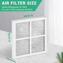 2 x 6 Pack Refrigerator Air Filter Replacement, Compatible with LG LT120F and Kenmore Elite 469918, 9918, ADQ73214402, ADQ73214403, ADQ73214404, LMXS30776S