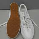 SERNIAL Womens White Platform Sneakers PU Leather Platform Shoes Walking Shoes for Women (10)