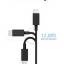 CONMDEX USB C Extension Cable for Mag- Safe Charger PS5 Controller Charging, 9V 3A USB Type C Female to Male Cord for Mag- Safe Charger iPhone 15/14/13 HomePod and More Black (6.6Ft/2m)