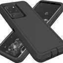for Samsung Galaxy S20 Ultra Case, Heavy Duty Protective Case Dustproof Shockproof Drop Protection, 3 in 1 Rugged Cover for Samsung Galaxy S20 Ultra 6.9 inch (Black)