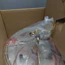 Gold Chandelier, Modern Drum Chandeliers 4-Light Fixtures Hanging with with Antique Gold Finish for Dining Room, Living Room, Bedroom, Foyer and Kitchen