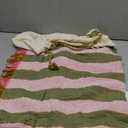 Cabana Striped Gauze Turkish Beach Towel - Large 36 x 69 | Quick Dry Beach Towel Blends Retro Style with Everyday Beach Comfort | Sand Free Design for a Clean, Carefree Day in the Sun (Pink)