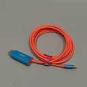 4K@60Hz USB C to HDMI Dock Cable with PD100W Charging Port, Portable Switch to TV Connector Adapter Only Replacement for Nintendo Switch 2017/OLED Screen Mirroring, Braided Cord, 2m, Blue