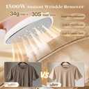 Steamer for Clothes, 1800W Professional Garment Steamer, Leak-Proof | 2-in-1 Flat & Hanging, 10 Fabric Modes, 30s Heat-Up, 2L Detachable Water Tank, 60-Min Steam, Heat Resistant Gloves
