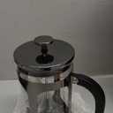 BAYKA French Press Coffee Maker, 4-Level Filtration, Easy to use, Large 304 Stainless Steel Press, Cold Brew Heat Resistant Thickened Borosilicate Pot for Camping Travel Gifts, 34 Ounce, Dark Pewter