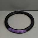 FH Group Ultra Grip Silicone and Faux Leather Steering Wheel Cover fits Most Cars, SUVs Purple