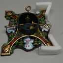 Christmas Tree Stand, Cast Iron Christmas Tree Stand for Real Trees Artificial Trees, Holds Up to 6ft Trees with 1.77" Trunks, Snowman-designed Xmas Metal Tree Stands for Holiday Decor