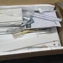 VASAGLE Custos Collection - 23.6 Inch Wide Nightstand with Charging Station, LED Lights, Modern Night Stand, Side End Table with Drawers, Open Shelf, 2 AC Outlets USB Ports, Cloud White