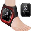 Ankle Heating Pad for Pain Cordless, Ankle Massager with Heat for Circulation and Pain, Ankle Heat Wrap, Heated Ankle Wrap