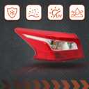 labwork Driver Side Tail Light Replacement for Nissan Sentra 2016-2018