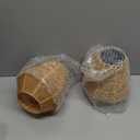 Solar Lanterns, 2 Pack Rattan Hanging Lights Solar Lanterns Outdoor Waterproof Outside Solar Lamp for Garden Patio Yard Porch Pathway Table Decor Decorative Birthday Gifts for Mom Grandma