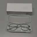Lovispecs Round Distance Glasses Women Men,Gold Far Vision Driving Eyeglasses,Retro Blue Lgiht Glasses, -2.50