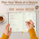 A5 Undated Weekly Planner  Crush Goals, Master Time & Build Better Habits | Goal & Time Management Planner for Work, 120 GSM No-Bleed Paper, Linen Hardcover Productivity Planner by quirrel