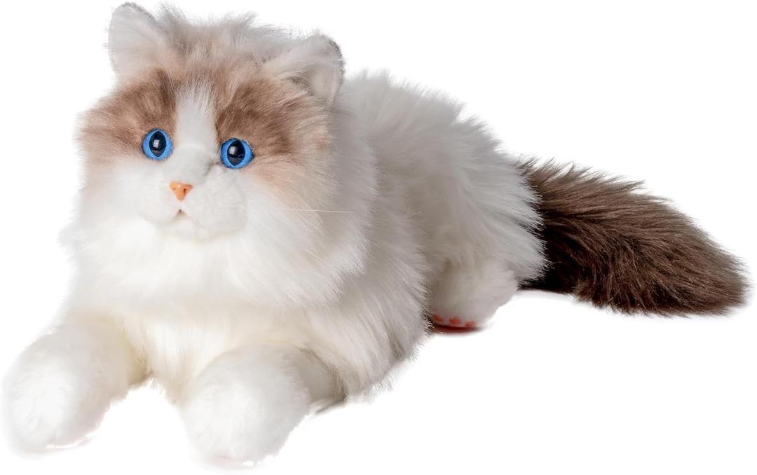 Chongker Stuffed Animals Plush - Realistic Animals Plush Toy, Lifelike Toy, Ragdoll Cat