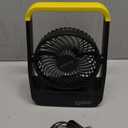 Gazeled F15 Battery Powered Fan, Long Lasting Battery Operated Fans for Camping, Portable D-Cell Desk Fan with Timer, 3 Speeds, Whisper Quiet, 180 Rotation, for Office, Bedroom, Outdoor, 5'' (Yellow)