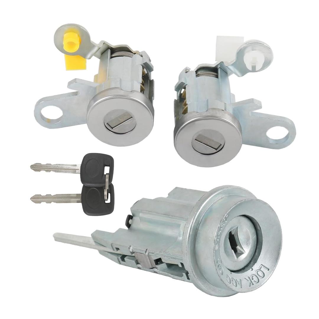 Ignition Switch & Door Lock Cylinder with Keys Replacement for Toyota Tacoma 1999-2004, Replace 69005-35840, 6905135070