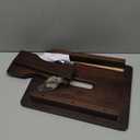 Wooden Step Stool, 3.5'' One Step Stool for Adults, Wooden Bedside Step with 550 Lbs Load Capacity, Heavy Duty/Portable/Nonslip/Durable Construction for Bedroom/Kitchen