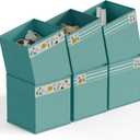 homyfort Cube Storage Organizer Bins, 12x12 Inch Fabric Bins for Cube Storage, Foldable Cloth Baskets Box with Handles for Organizing Clothes, Toys in Pantry, Closet Shelf, Nursery, Kids Room (Green)