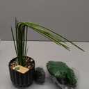 Der Rose 28" Fake Plants Large Artificial Monstera Faux Potted Plants Indoor Tall in Black Pots for Outdoor Floor Front Porch Decor