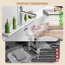 Faucet Mat for Kitchen Sink,Super Absorbent Diatomite faucet mat, Quick Drying Stone Sink Tray, Faucet Splash Guard for Kitchen,Bathroom Counter (White, 15.8"4")