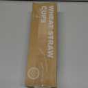 Homienly Wheat Straw Cups 6 PCS Plastic Cups Reusable Unbreakable Drinking Cup Dishwasher Safe Water Glasses (16 OZ,Blue Sky) (Ocean)