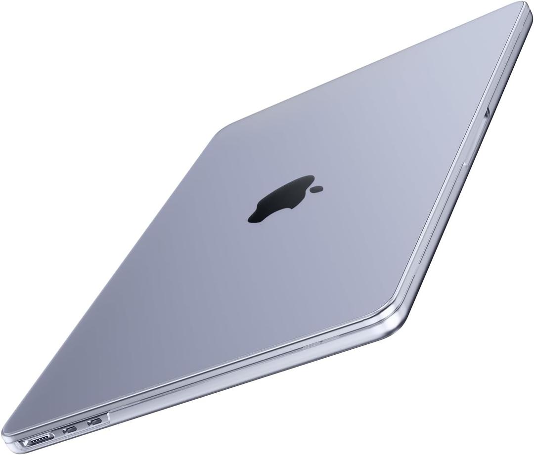 Soonjet Invisible Armor for MacBook Air 15 inch Case | M5 M4 M3 M2 2026 2025-2023 | Same as Bare Device | Closes Seamlessly | Hard Shell Laptop Cover | Matte Clear