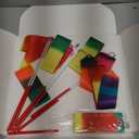 JOYIN 10 Pcs Ribbon Dancing Wands Party Favors Set, Dance Ribbon Gymnastics Ribbon Wand, Princess Birthday Party Favors for Kids, Carnival Prizes, School Goody Bag Stuffers