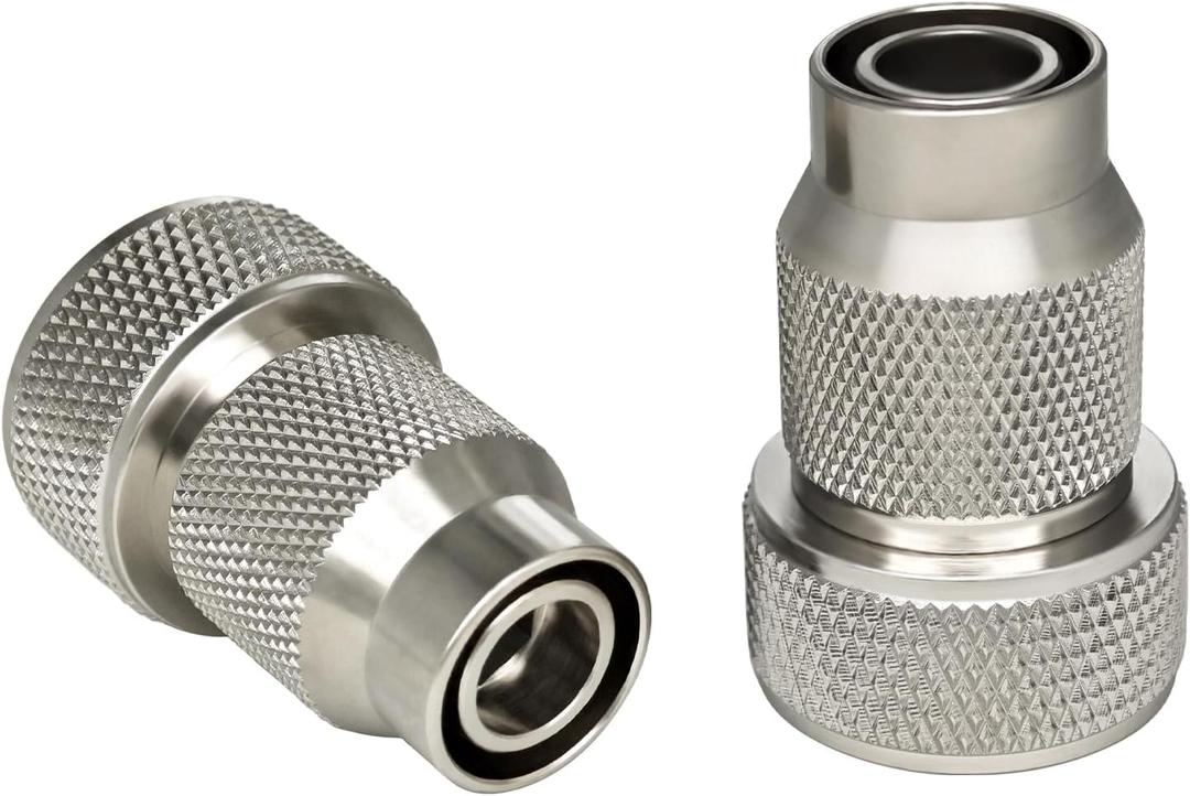 G-Sunny 2-Pack All Metal 1/2"Drip Irrigation Tubing to Faucet/Garden Hose Adapter, 3/4" to 1/2" Irrigation Hose Adapter,for Most 1/2"drip irrigation tubing