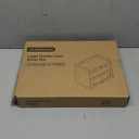 JANSNIMEN Large Bread Box for Kitchen Countertop Wooden Double Layer Breadbox Organizer with Window Vintage Farmhouse Bread Storage Container for Homemade Bread (Black)