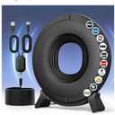 TV Antenna Indoor for Local Channels, 2025 Long Range Antenna for Smart TV 360° Reception,Digital TV Antennas for All Smart/Old TVs, Supports 4K 1080P HD VHF UHF