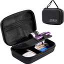 ProCase Diabetic Supplies Hard Travel Case, Diabetes Storage Bag for Glucose Meter, Insulin Pen, Blood Sugar Test Strips, Syringe, Needles and More Kits, Diabetic Care Kits Organizer Holder -Black