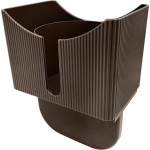 Couch Anti-Spill Drink Holder Tray, Couch Seat Cushion Cup Beverage Holder for Cups, Mugs, Bottles, Cans (Brown)