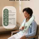 Snailax Cordless Neck Massager with Heat, Shiatsu Neck Shoulder Massager for Pain Relief Deep Tissue, 4D Kneading Back Massager Pillow, Rechargable Portable Massager, Gifts/Presents for Women, Men