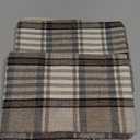 YOUR SMILE Set of 2 Retro Farmhouse Outdoor/Indoor Buffalo Tartan Chequer Stripe Plaid Cotton Linen Decorative Throw Pillow Case Cushion Cover Pillowcase for Sofa Chair,Brown, 20x20inch