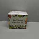 40 Piece Food Storage Containers with Lids(20 Containers & 20 Lids), BPA-Free Plastic Food Containers for Kitchen Storage and Organization, Leak Proof Meal Prep Container, Includes Labels & Pen