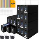 10800+ Card Storage Box, 2000+ Toploader Storage Box for Commander Display,with 72 Dividers, Labels & Tapes,Fit for TCG, PTCG, MTG