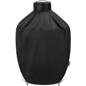 Unicook Grill Cover 31.5 Inch, Compatible with Large Big Green Egg, Kamado Joe and Pit Boss Ceramic Grills, Heavy Duty Waterproof BBQ Cover, Fade Resistant Round Smoker Protector, 31.5" Dia X 31.5" H