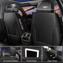 Custom Fit Chevy Colorado Seat Covers 2015-2026 Full Set, Weekend Adventure Ready, Premium Truck Interior Style, Faux Leather with All Weather Protection & Airbag Compatible (5 Seats, Black)