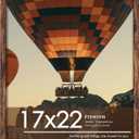 17x22 Picture Frame, Classic Brown 17 x 22 Poster Frame for Horizontal or Vertical Wall Mounting, 1 Pack