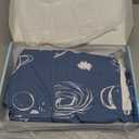 ZIGJOY Sleep Sack Swaddle 1.0 Tog Baby Wearable Blanket 100% Cotton Baby Swaddle Blanket for Newborns 0-6 Months Space&Blue