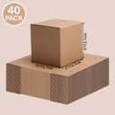 EdenseeLake 40 Pack 5x5x5 inches Shipping Boxes Small Cardboard Boxes for Packing, Moving, Mailing, Brown