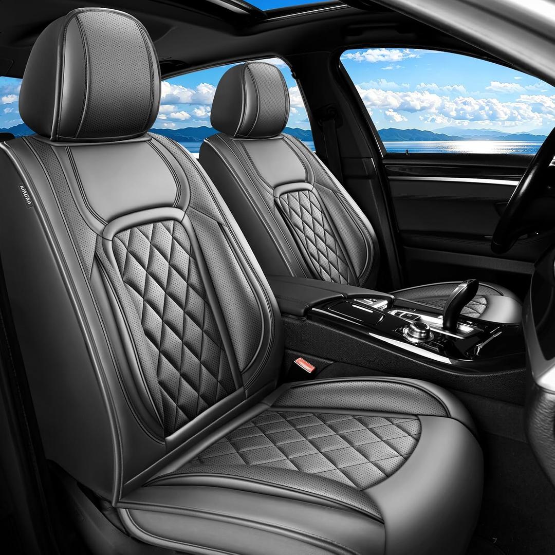 Car Seat Covers for Nissan Frontier 2010-2026 2027 Black
Full Set 5 Seat - Premium Leather，Waterproof Breathable， All-Weather Seat Cushion Protecto&Airbag Compatible
