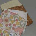 Gerber Unisex Baby 100% Cotton Flannel Receiving Blankets 30x30 Inches (Pack of 4), Retro Floral, One Size