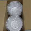 Qeirudu 8 oz Small Clear Plastic Bowls, 100 Pack Disposable Hard Plastic Party Serving Bowls for Fruit, Desserts, Parfaits, Ice Creams, Snacks