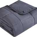 Topcee Weighted Blanket (20lbs 60"x80" Queen Size) Cooling Breathable Heavy Blanket Microfiber Material with Glass Beads Big Blanket for Adult All-Season Summer Fall Winter Soft Thick Comfort (60"80"-20lbs, Dark Grey)