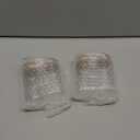 4 Pcs Empty Transparent Test Tube Glass Bottle Vials With Cork Stopper, Clear Glass Bottles Jars for Wedding Favors Art Crafts DIY (22x30x17mm 0.17 OZ)